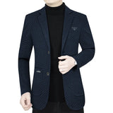 Men Business Casual Blazers Jackets New Male Checkered Suits Coats High Quality Man Spring Slim Blazers Jackets Coats Size 4XL