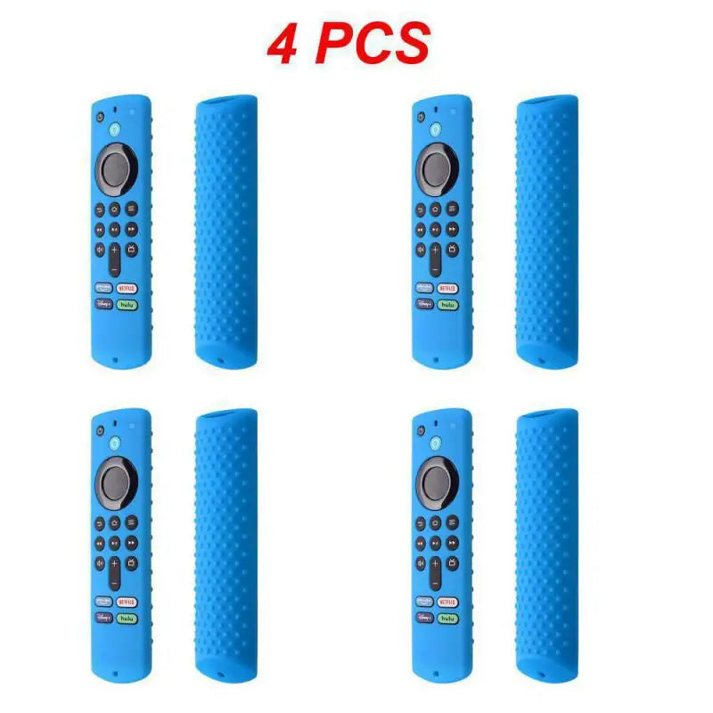 1~4PCS For Amazon Fire TV Stick 4K TV Stick Remote Silicone Case Protective Cover Skin Remote Control Protection Silicone Cover