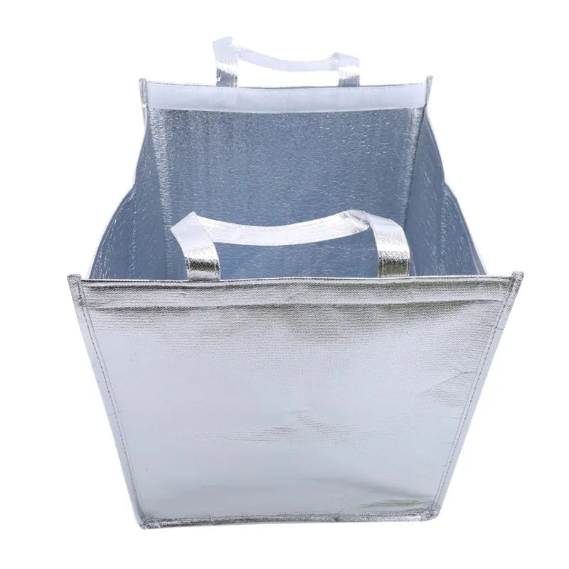 1Pcs Aluminum Foil Ice Storage Bags Insulated Beach Food Thermal Bag Durable Outdoor Boxes Foldable Cooler Bag Lunch Picnic Bag