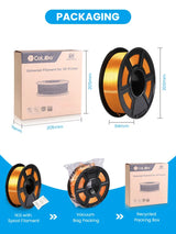 2KG PLA SILK Filament 1.75mm PLA Plus SILK 3D Printer Filament Print-rite CoLiDo High Gloss 3D Printing Materials