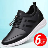 TAFN Men's shoes with invisible inner height, wear-resistant leather shoes, genuine leather sports shoes, men's casual shoes