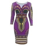 European and American national style women dress sub-skirt African fashion ladies printed dress