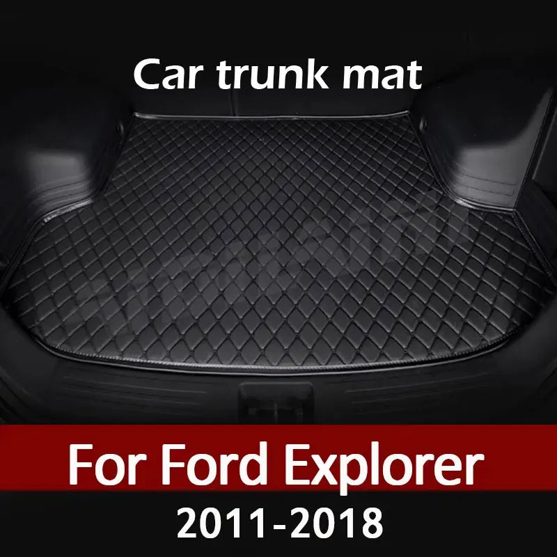 Car trunk mat for Ford Explorer 2011 2012 2013 2014 2015 2016 2017 2018 cargo liner carpet interior accessories cover