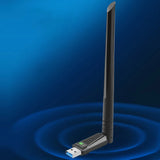 900Mbps WiFi6 USB Adapter 2.4/5GHz Dual Band Bluetooth-Compatible5.3 Network Card 5dBi High Gain Antenna 802.11 Ac for PC Laptop