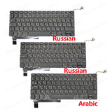 New A1286 Keyboard For MacBook Pro 15" A1286 Replacement Keyboard US UK ES FR RU DE HU KR PT DK NO 2009 2010 2011 2012