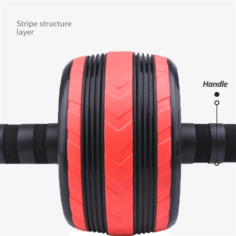 AB Roller Wheel Machine Abdominal Exercise Trainer Health And Fitness Workout Equipment For Home Gym With Mat Boxing Training