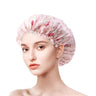 Women Satin Bonnets Printed Floral Edge Nightcap Fashion Imitated Silk Fabric Home Cap Lady Elastic Hair Care Beauty Makeup Hat