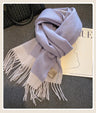 High Quality 100% Wool Scarf Female Fashion Classic Soft Cashmere Muffler Women Warm Thermal Shawl Outside Autumn Winter