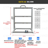 EATX Gamers Cabinet MOD Large Open PC Case Frame Rack Aluminum Creative DIY Desktop Gaming Computer Chassis Water Cooling