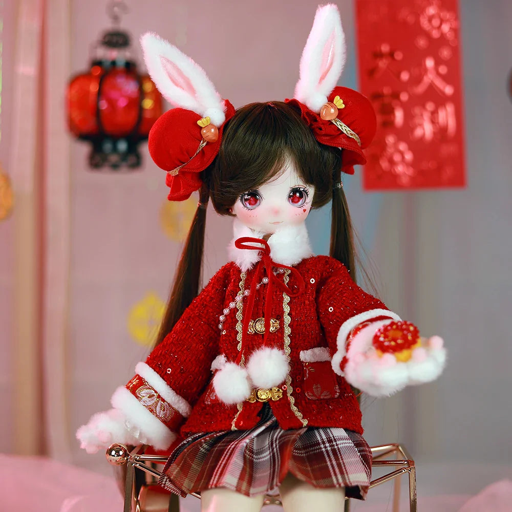 Dream Fairy 1/4 Doll New year style 16 Inch Ball Jointed Doll Full Set Including Hat Outfits Shoes Kawaii BJD MSD for Girls