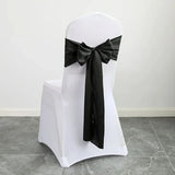 10pcs/Lot Satin Chair Sashes Bow Wedding Chair Knot Ribbon DIY Ties For Party Event Hotel Banquet Chair Decorations