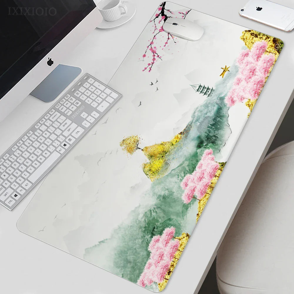 Mouse Pad Gaming Landscape Painting XL Home Custom Large Mousepad XXL Mechanical Keyboard Pad Office Office Accessories Mice Pad