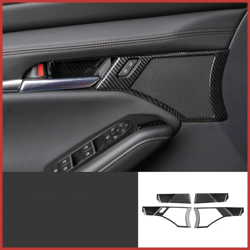 Car Interior Panel Kit Cover Decor Trim Sticker Carbon Fiber Fit for Mazda 3 Axela 2020