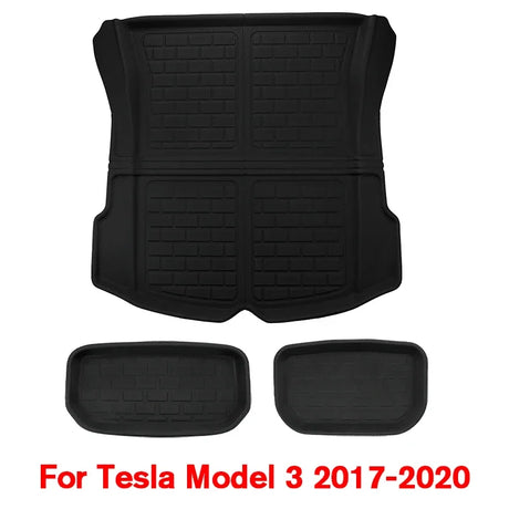 Fits New Tesla Model Y 3 Highland Floor Mat Trunk Luggage Mat LHD RHD 2017 to 2024 Left Right Rudder Four Seasons Floor Liner