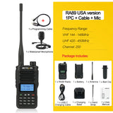 Retevis RA89 Walkie Talkie USB C Charge IP68 Waterproof 10W Long Range Two Way Radio Intelligent Noise Reduction ht Transceiver