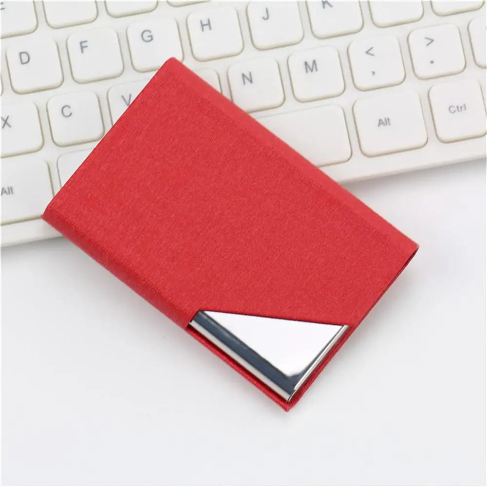 1/2PCS Creative Wallet Waterproof Stainless Steel Metal Box Silver Aluminium Business Id Credit Card Holder Pocket Case Cover