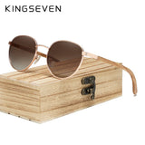 KINGSEVEN Sunglasses For Men UV400 Polarized Women’s  Eyeglass Frame Natural Wood Fashion Sun Glasses  Protection Eyewear