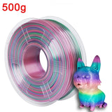 Silk PLA Rainbow Filament 1.75mm 3d Printer Filaments PLA 1kg 500g 250g 3D Pen Printing Plastic Materials Resin Multicolor