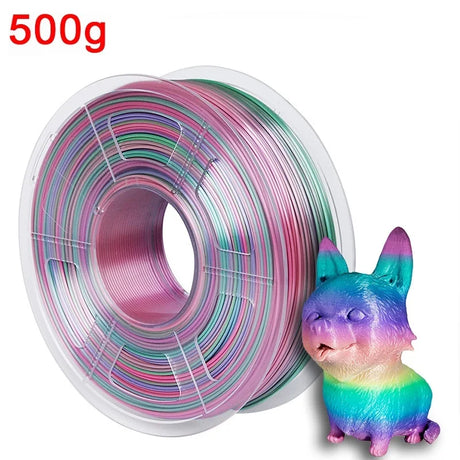 Silk PLA Rainbow Filament 1.75mm 3d Printer Filaments PLA 1kg 500g 250g 3D Pen Printing Plastic Materials Resin Multicolor