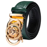 High Quality Mens Belts Black Brown Blue White Green Leather Straps Casual Gold Automatic Buckles Waistband Belt for Men Wedding