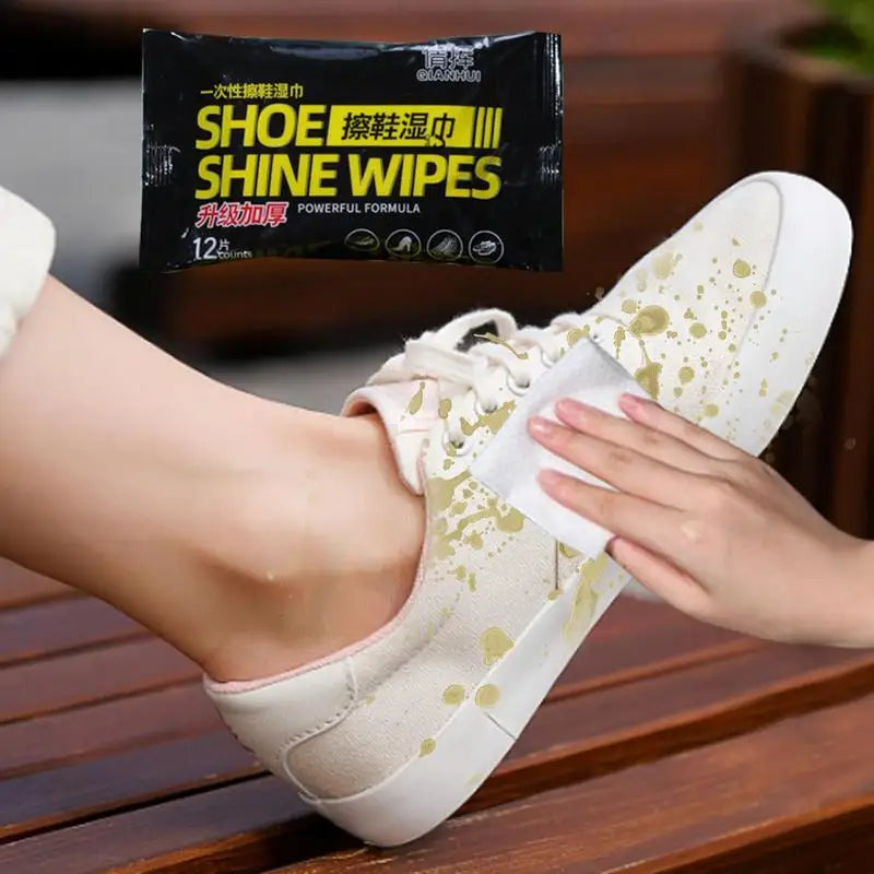 Fast Cleaning Shoe Wipes Disposable Shoe Wet Wipes Cleaner Portable White Shoe Sneaker Cleaners Shoe Polishing & Cleaning Tools