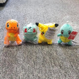 Pokemon Plush Keychain Action Figure Pikachu Key Chain Psyduck Bulbasaur Keyring Backpack Plushies Pendant Bag Accessories Gift