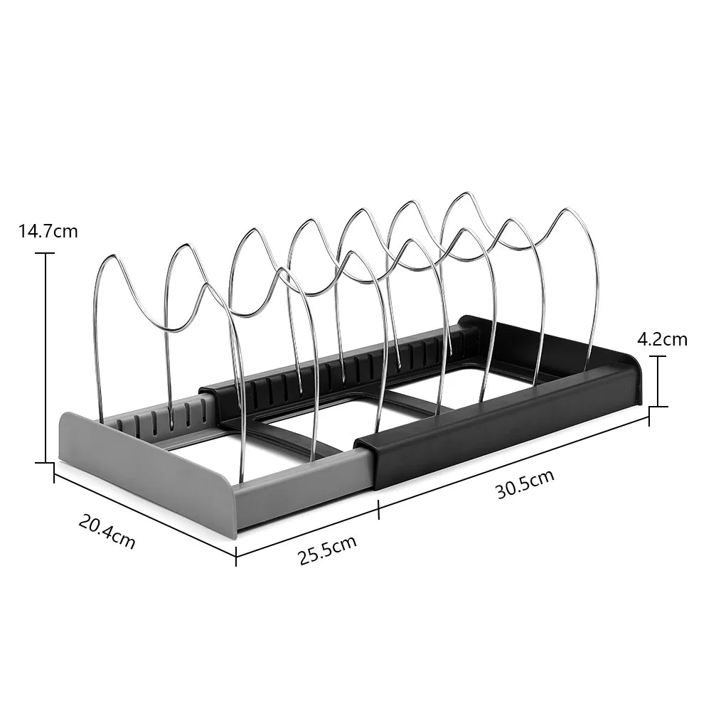 Kitchen Steel Wire Accessories Pot Rack Pot Pan Kitchen Organizer Storage Cabinet Kitchen Holder Pans Pots Lid Organizer Rack