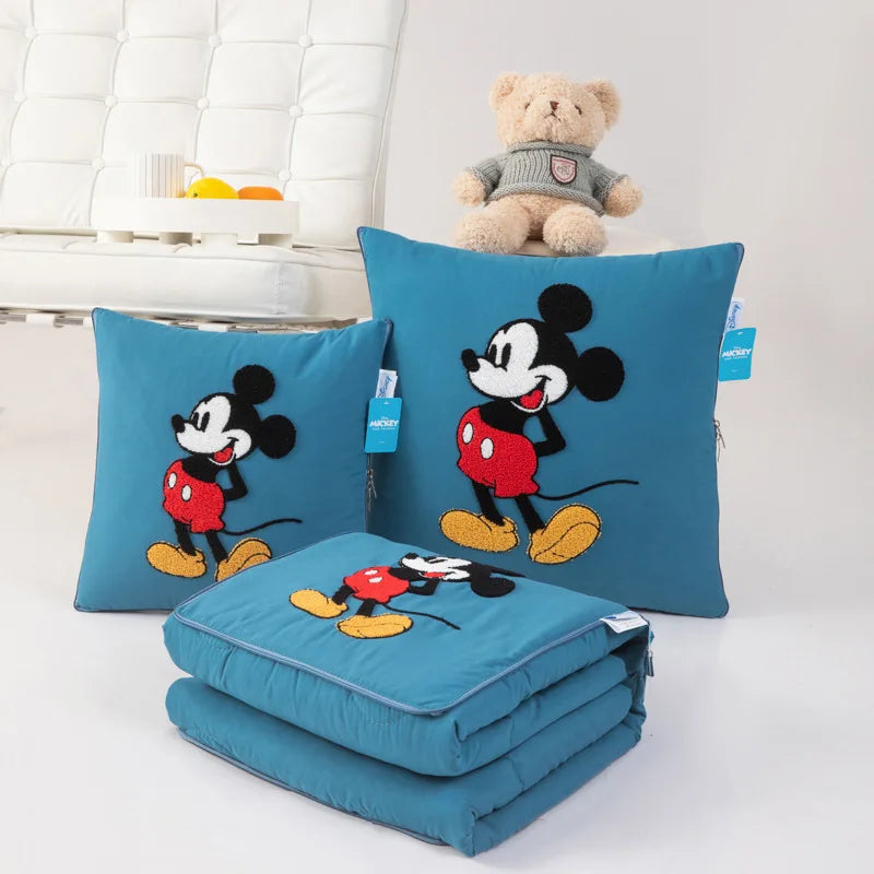 Disney Mickey Mouse Pillow Is Dual-purpose Car Sofa Lunch Break Cushion Two-in-one Office Cartoon Pillow Animation Derivatives