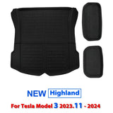 Fits New Tesla Model Y 3 Highland Floor Mat Trunk Luggage Mat LHD RHD 2017 to 2024 Left Right Rudder Four Seasons Floor Liner