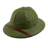 Novelty Men Straw Helmet Pith Sun Hats Men Vietnam War Army Hat Dad Boater Bucket Hats Safari Jungle Miners Cap