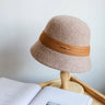 New wool bucket hat Women's warm autumn and winter thickened fisherman's hat Panama plush basin hat Women's hat