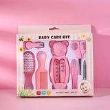 Baby care 7-piece infant water temperature meter combination set baby safety nail clippers comb brush