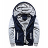 Winter Men's Long Parkas Autumn Thick Loose Warm Solid Sleeve Hooded Puffy Zipper Male Clothing M-8XL