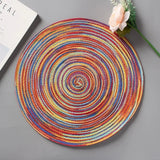 6/8 pcs Table placemats for table mat Ramie Insulation Pad Placemats Linen Non Slip Table Mats Home Decoration Pad Coaster