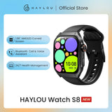 HAYLOU Watch S8 Smartwatch 1.96'' AMOLED Curved Screen BT5.3 Bluetooth Call AI Voice Assistant 20 Days Smart Watches for Men