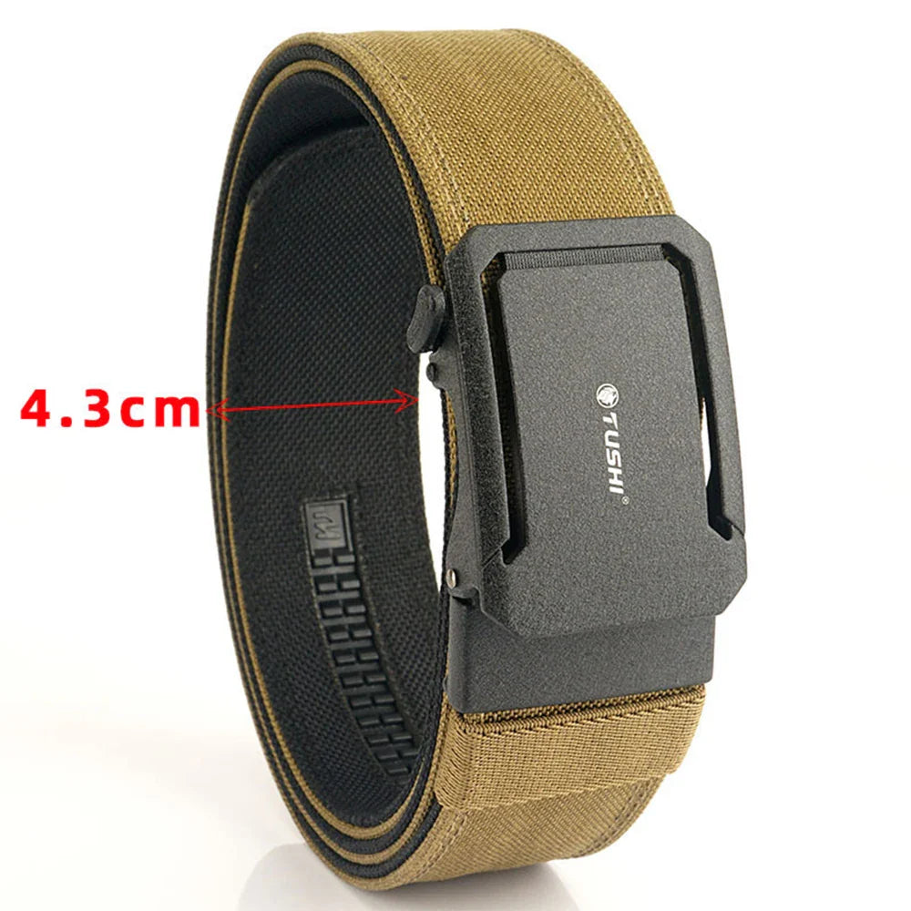 TUSHI 1.7 inch Army Tactical Belt Quick Release Military Airsoft Training Molle Belt Outdoor Shooting Hiking Hunting Sports Belt