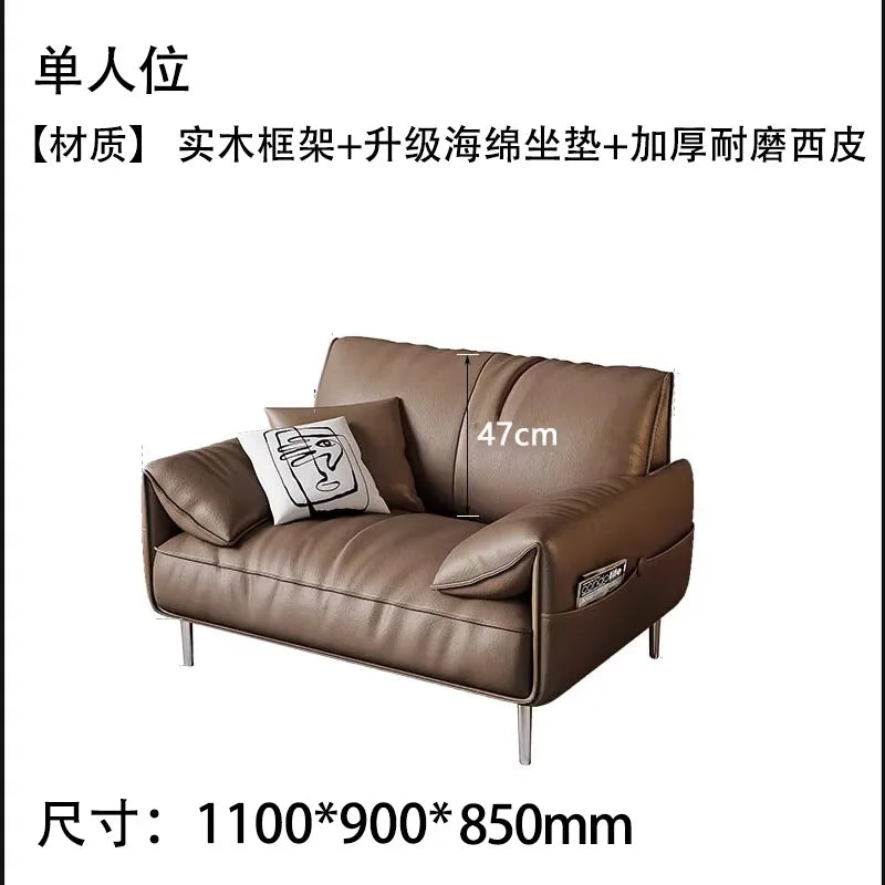 Minimalist Office Sofa Italian Leatherette Booth Seating Business Couches American Cinema Sofa Moderno Lujo Theater Furniture