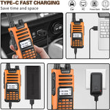 BaoFeng UV-13 PRO V2 V1 Walkie Talkie M-13 Pro Dual Band 999 Channels Type-C  Long Range UV-5R Transceiver Ham CB Two Way Radio