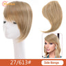 MEIFAN Synthetic False Bangs Clip-In Bangs Extension Natural Neat Fake Fringe Topper Hairpiece Invisible Clourse Hairpieces