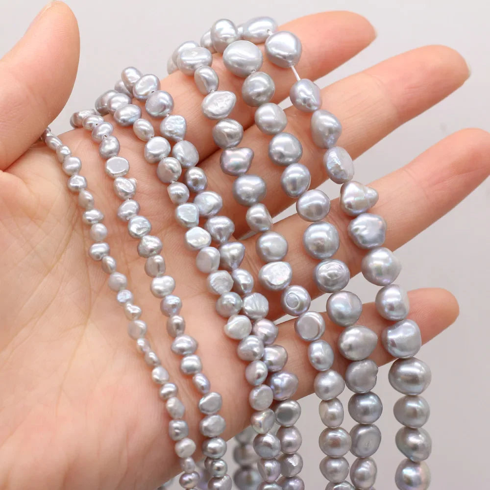 Natural Freshwater Pearl Beading irregular shape Isolation Punch Loose Beads For jewelry making DIY Necklace Bracelet Accessorie