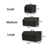 Car Trunk Organizer Box Capacity Auto Organizer Box PU Leather Stowing Tidying Leather Folding for Emergency Storage Box