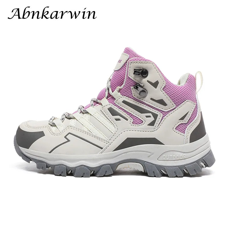 Outdoor Women Ankle Hiking Boots Trekking Shoes Mountain Tracking Treking Sneakers 2023 New Dropshipping