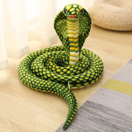 80/170/240cm Simulated Colorful Cobra Plush Toy Stuffed Animals Snakes Plushies Doll Funny Spoof Joke Soft Toys Home Decor