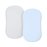 2Pcs Baby Fitted Bassinet Sheet Newborn Changing Pad Cover Solid Breathable Crib Fitted Sheets Cradles Mattress Cover