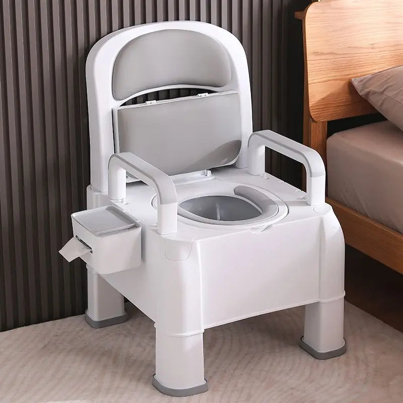 Soft PU Toilet Seat Chair for Elderly Non Slip Rollover Prevention Adult Commode Disabled Pregnant Mobility Aids Toilet Stool