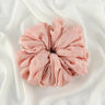 Big Size Shiny Chiffon Scrunchies for Muslim Women Custom Elastic Volumizing Oversized Neat Stitching Malaysian Bunch Hair Tie