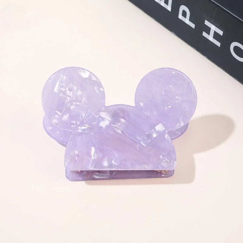 Cartoon Mickey Acetate Hair Claw for Women Girls Popular Hair Catches Princess Crab Clip Fashion Hair Accessories Give gifts