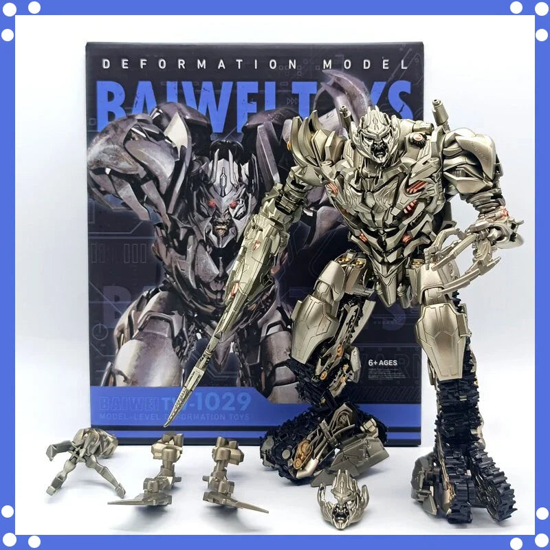 BAIWEI TW1029 Transformation Megatank Anime Figure Movie Megatank Metal Coating Studio Series KO SS13 Action Figure Robot Toys