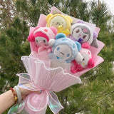 Christmas Gifts Cartoon Sanrio Plush Bouquet My Melody Kuromi Cinnamoroll Kt Cat Plush Doll Toy  Valentine Graduation Gifts