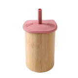 150ML Baby Wooden Feeding Cups Portable Drinkware Babies Sippy Cup Food Grade BPA FREE Baby Anti-hot Learning Feeding Bottles